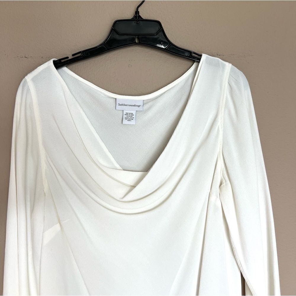 Soft Surroundings White Flowy Tunic & Pants Set - Picture 3 of 11